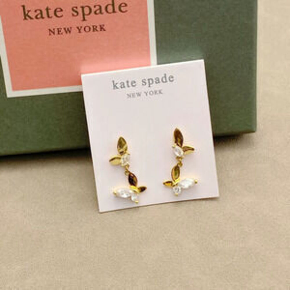 kate spade Butterfly Zircon Earrings Polished